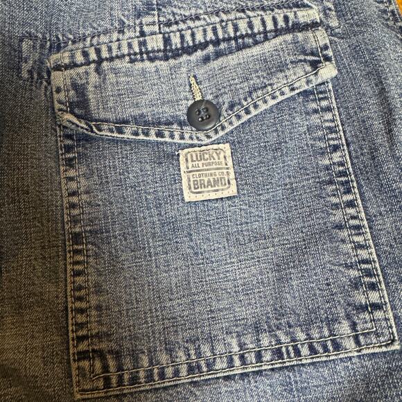 Lucky Brand VINTAGE made in USA Denim Midi Skirt Size 12/31 - Picture 7 of 8